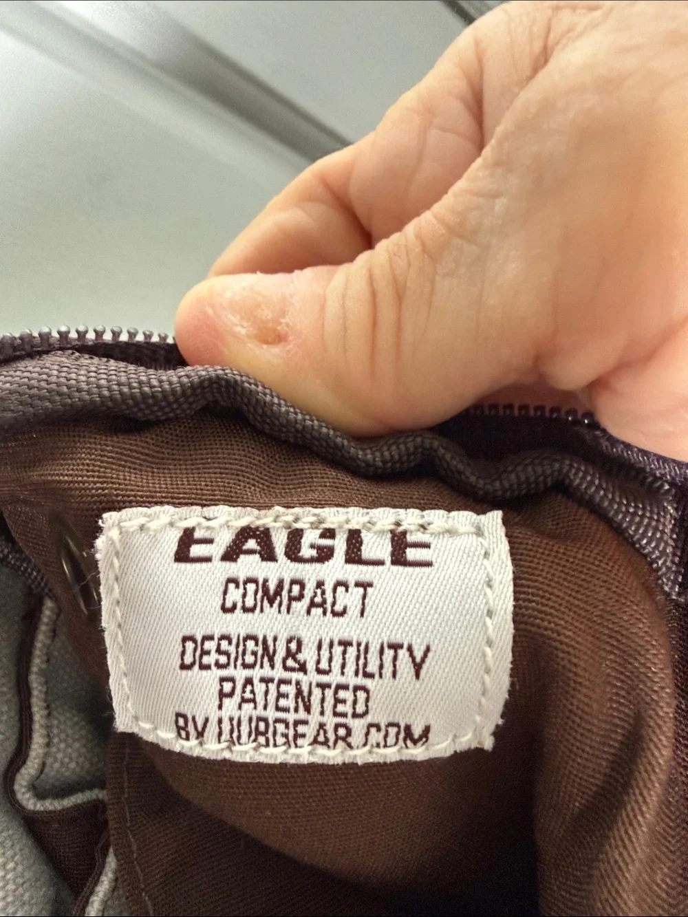 Casual Patchwork Crossbody Sling Bag - Brown & Cream
